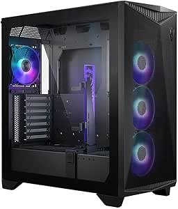 MSI MPG GUNGNIR 300R AIRFLOW Temperli Cam 4 x 120mm ARGB Fan E-ATX Gaming Bilgisayar Kasası