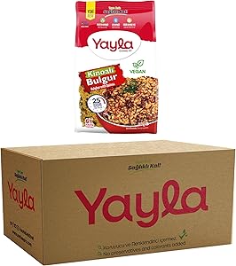 yayla Gurme Fit Kinoalı Bulgur, 360 gr x 8