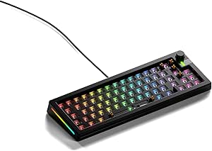 Glorious GMMK 3 PRO Gaming Barebone Özel Klavye İskeleti, Modüler Alüminyum Gövde ve Conta Sistemi, Değiştirilebilir%100 Klavye, Ses Bastırıcı Köpük, Alüminyum Anahtar Plakası ANSI (S)