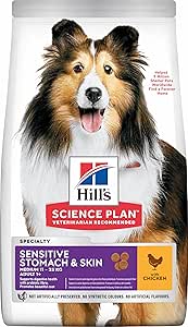 Hill’s SCIENCE PLAN Hassas Deri & Mide Yetişkin Orta Irk Tavuklu Köpek Maması 2.5 kg