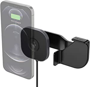 Spigen MagFit Tesla Ekranı Araç içi Telefon Tutucu + Manyetik Kablosuz Şarj Cihazı iPhone için MagSafe özellikli OneTap Pro ITT90W – ACP03844