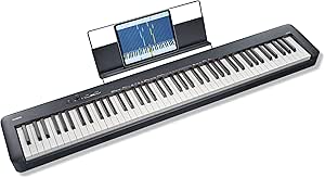 Casio CDP-S110BK dijital piyano, 88 ağırlıklı tuşlu, siyah