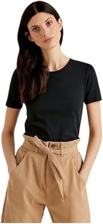 United Colors of Benetton Basic Kısa Kollu Bisiklet Yaka TshirtT-ShirtKadın