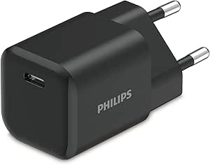 PHILIPS DLP4333CB 30W PD USB-C GaN Şarj Adaptörü – Siyah