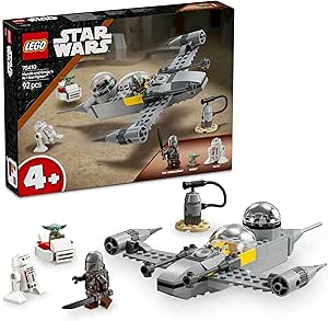 LEGO Star Wars: The Mandalorian Mando ve Grogu’nun N-1 Starfighter’ı 75410-4 Yaş ve Üzeri Çocuklar için Yaratıcı Oyuncak Yapım Seti, Doğum Günü Hediyesi (92 Parça)