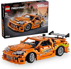 LEGO Technic Fast and Furious Toyota Supra MK4 42204 – 9 Yaş ve Üzeri Çocuklar için 6 Motor ve Açılan Kapılar İçeren Oyuncak Araba Yapım Seti, Çocuklar ve Yetişkinler için Hediye Fikri (810 Parça)