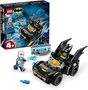 LEGO DC Batman: Batman ve Batmobile, Mr. Freeze’e Karşı 76301-4 Yaş ve Üzeri Süper Kahraman Seven Çocuklar için Oyuncak Yapım Seti, Doğum Günü Hediyesi (63 Parça)