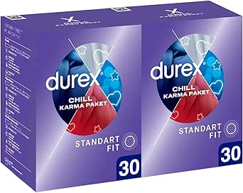 Durex Chill Karma Paket Prezervatif 60’lı 30 x 2 Adet, 30’lu + 30’lu