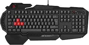 Bloody B310N Q Türkçe Multimedya Neon Gamer Oyuncu Klavye (Oyunculara Özel ASDW Yedek gaming tuşlar)
