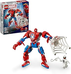 LEGO | Marvel Örümcek Adam Robotu, Anti Venom’a Karşı 76308-6 yaş ve üzeri Çocuklar için İnşa Edilebilen Figür İçeren Oyuncak Yapım Seti, Doğum Günü Hediyesi (107 Parça)