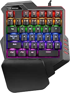 Rampage MIRACLE K1 Siyah USB Led Işıklı Q 35 Tuşlu Multimedya Mini Gaming Oyuncu Klavyesi
