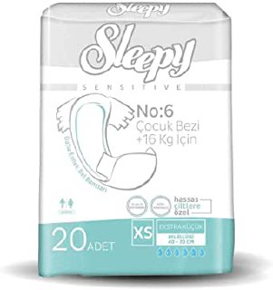 Sleepy XS Ekstra Küçük Bel Bantlı Yetişkin Bezi (1 x 20 Adet)