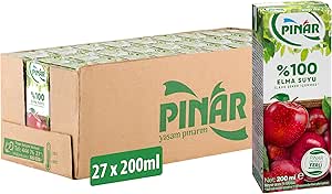 Pınar Meyvesuyu Saf Elma 200ml x 27 adet