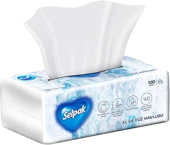 Selpak El ve Yüz Havlusu 3 Katlı 100 Yaprak