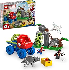 LEGO | Marvel Spidey ve İnanılmaz Arkadaşları Spidey Ekibi Dinozor Kamyonlu Kurtarma 11199-4 Yaş ve Üzeri Çocuklar için Yaratıcı Oyuncak Yapım Seti (136 Parça)