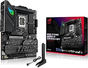 ASUS ROG Strix B860-F Gaming WiFi ATX anakart, Gelişmiş AI PC’ye hazır, 16+1+2+1 güç aşamaları, DDR5 yuvaları, PCIe 5.0, dört M.2 yuvası, WiFi 7, Aura Sync RGB aydınlatma