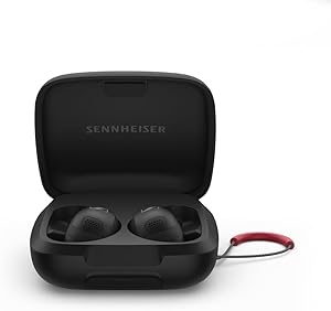 Sennheiser MOMENTUM Sport Bluetooth Kulaklık, Kalp Atış Hızı ve Vücut Sıcaklığı için Fitness Takip Cihazı, Spor Sesi, Uyarlanabilir ANC, Güvenli Uyum, IP55 Tere Dayanıklılık ve 24 Saat Pil Ömrü, Siyah