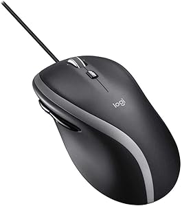 Logitech M500S Gelişmiş USB Kablolu Mouse, 4000 DPI, Yüksek Hızlı Hassas Kaydırma, 7 Özelleştirilebilir Tuş, Sağ Elle Kullanıma Uygun, Siyah