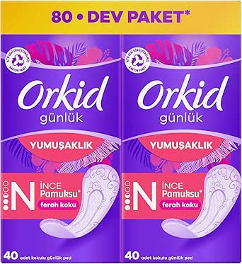 ORKID Yaprak Pamuksu Günlük Ped Deo Fresh 80 Adet