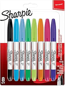 Sharpie Twin Tip Permanent Markör, 8’li Karışık Paket