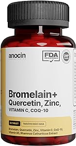 anocin Bromelain Ananas +QUERCETİN +ZİNC + COQ-10 + VİTAMİN C SÜPER BROMELAIN FORMÜL