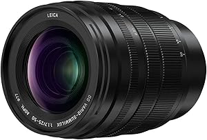 Panasonic Lumix H-X2550E Leica DG objektif, 25-50 mm yakınlaştırma objektifi (KB: 50-100mm), F1.7, toz koruması, su sıçramasına karşı koruma, soğuğa karşı koruma, siyah