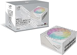 ASUS ROG LOKI SFX-L 850W PLATINUM MODÜLER ATX 3.1 UYUMLU ARGB FAN PCIe 5.1 BEYAZ 10 YIL GARANTI