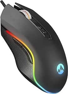 Everest SM-F09 TITANIO Usb Gümüş 7200dpi RGB Ledli Gaming Oyuncu Mouse