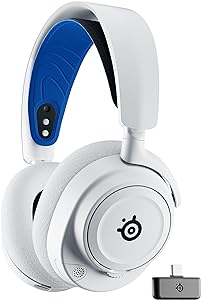 SteelSeries Arctis Nova 7P Kablosuz Çok Platformlu Oyuncu Kulaklığı – Neodimyum Sürücüler – Çift Kablosuz Bağlantı – 38 Saat Batarya – ClearCast Gen2 Mikrofon – PC, PS5, Switch, Mobil Uyumlu, Beyaz
