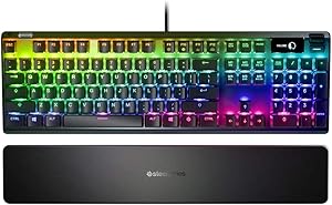 SteelSeries Apex 7 Mekanik Gaming Klavye, Oled Akıllı Ekran, Usb Doğrudan Bağlantı & Medya Kontrolleri, Kırmızı Düğmeler, Türkçe QWERTY