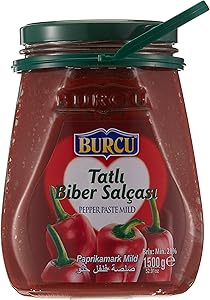 Burcu Gıda 1500 Gr Ev Tıpı Tatlı Bıber Salcası