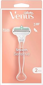 Gillette Venus Smooth Sensitive Tıraş Makinesi ve 2 Adet Yedek Başlık