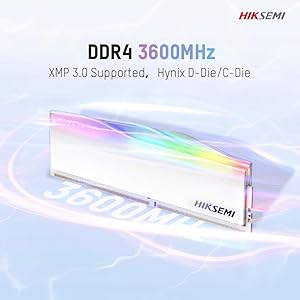 HIKSEMI DIMM-U100 3600 MHz U-DIMM DDR4 RAM Bellek, 16 GB (8GBx2)