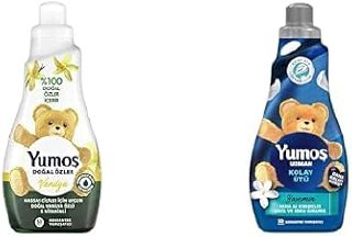 Yumoş Konsantre Çamaşır Yumuşatıcısı Vanilya 1200 ml 50 Yıkama 1 Adet ve Yumoş Uzman Kırışıklık Karşıtı 50 Yıkama Konsantre Çamaşır Yumuşatıcısı (1 x 1200 ml)