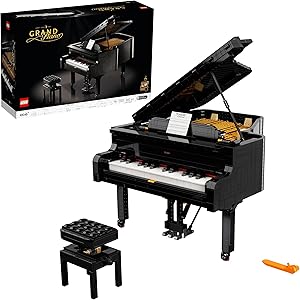 LEGO Ideas Kuyruklu Piyano 21323 – Yetişkinler için İnteraktif Yapım Seti, Hobi Tutkunları ve Müzik Severler için Sergilenebilir Model, Özel Günler için Harika Hediye Fikri (3662 Parça)