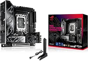 ASUS ROG STRIX Z890-I GAMING WIFI Intel Z890 LGA1851 DDR5 9200 HDMI 2xUSB4 2x M2 USB3.2 WiFi 7 + BT AURA RGB 2.5Gbit LAN Mini ITX 10+1+2+1 Güç Aşamaları, Thunderbolt 4, Anakart
