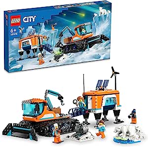 LEGO City Kutup Keşif Kamyonu ve Mobil Laboratuvarı 60378-9 Yaş ve Üzeri Çocuklar için Yaratıcı Oyuncak Yapım Seti
