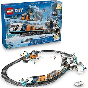 LEGO City Kaşiflerin Kuzey Kutbu Ekspres Treni 60470 – STEM’e İlgi Duyan 7 Yaş ve Üzeri Çocuklar için Yaratıcı ve Eğitici Oyuncak Yapım Seti, Doğum Günü Hediyesi (1517 Parça)
