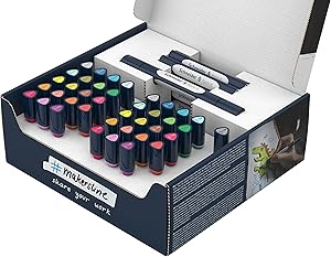Schneider 040 Paint-It Twinmarker seti V1 (Brush Tip & 1,0 mm yuvarlak uç, yoğun renkli su bazlı mürekkep, kağıt üzerinde kullanım için grafiti kalemleri, >%92 geri dönüştürülmüş plastik) 52 parça