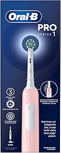 Oral-B Pro Series 1 Pembe Elektrikli Diş Fırçası, 1 Diş Fırçası Başlığı, Braun Tasarımı