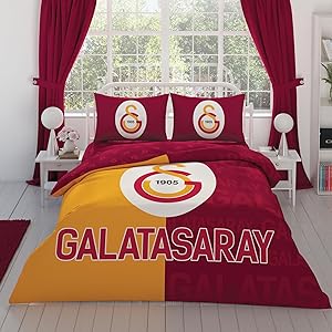 TAÇ Lisanslı Nevresim Takımı Gs Parçalı Logo Nevresim Takımı Çok Renkli Çift Kişilik