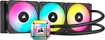 Corsair iCUE H115i Elite CAPELLIX XT CPU Sıvı Soğutucu – İki Fan AF140 RGB Elite – 280 mm Radyatör – Intel® LGA 1700, 1200, 115X, 2066, AMD® AM5, AM4 – Siyah