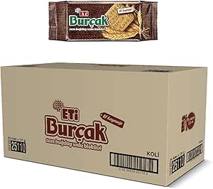 Eti Burçak Tam Buğday Unlu Bisküvi 131 g x 24 Adet