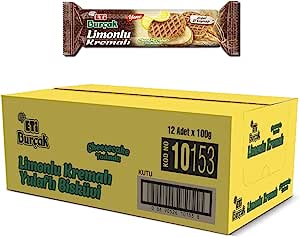 Eti Burçak Limonlu Kremalı Yulaflı Bisküvi 100 g x 12 Adet