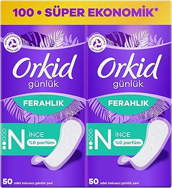 ORKID Yaprak Normal Günlük Ped Süper Ekonomik Paket 100 Adet