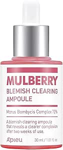 A’PIEU Leke Görünümünü Hafifletmeye Yardımcı Dut Özlü Ampul A’pıeu Mulberry Blemish Clearing Ampoule 30ml