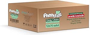 Paddlers Easy Clean Beyaz Sabun Katkılı Yüzey temizlik Havlusu 12×70 (840 Yaprak)