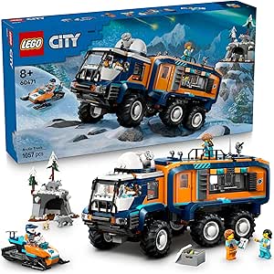 LEGO City Kutup Kaşifi Laboratuvar Kamyonu 60471-8 Yaş ve Üzeri Bilim Tutkunu Çocuklar için Laboratuvar Kamyonu İçeren Yaratıcı Oyuncak Yapım Seti, Doğum Günü Hediyesi (1064 Parça)