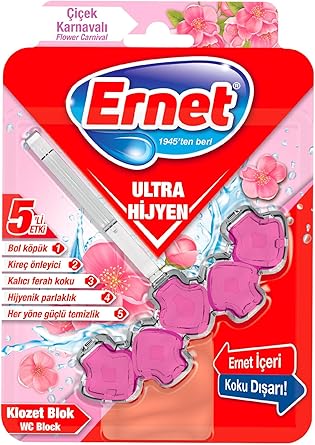 ERNET Klozet Ultra Hijyen Çiçek Karnavali 50 G