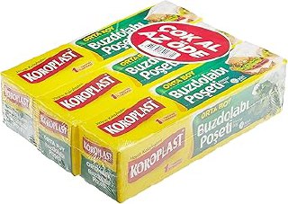 Koroplast 3’lü Çok Al Az Öde Orta Boy 90’lı Buzdolabı Poşeti (3 x 30 Adet)